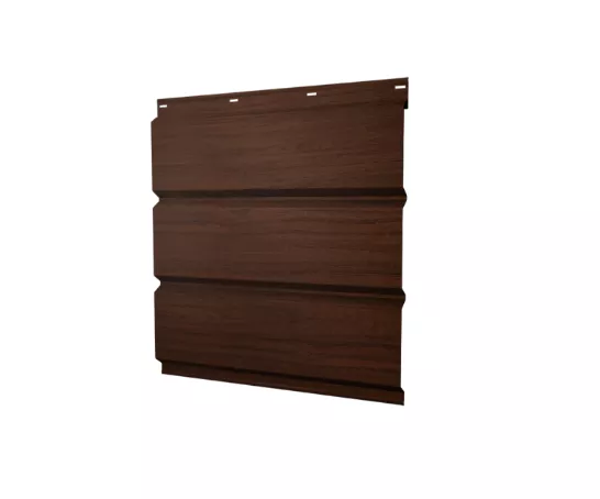 Софит металл. без перфорации Print в пленке 0,45 Choco Wood TwinColor