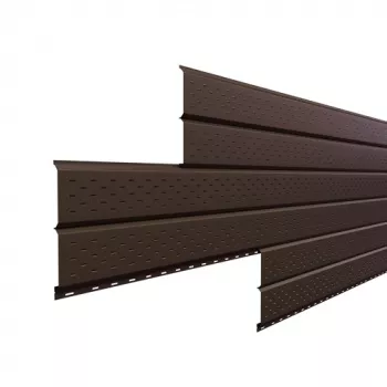 Софит Lбрус-15x240 перфорированный Металл Профиль VikingMP Е (45 мкм) 0,5 RAL 8017