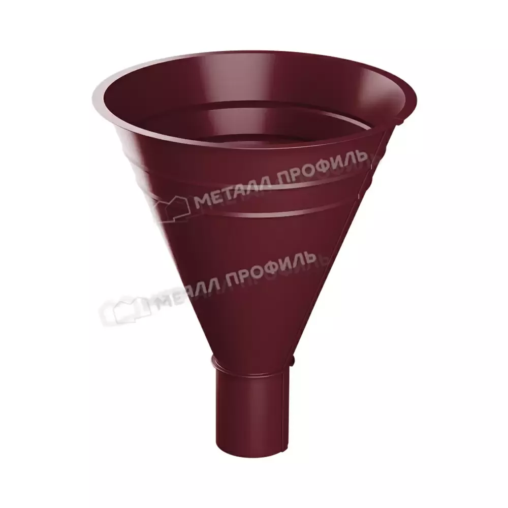 Воронка водосборная Металл Профиль FORAMINA PUR 300 100 RAL 3005 красное вино Металл
