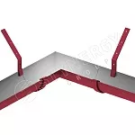 Угол желоба универсальный 90гр Stynergy 185 150 RAL 3005