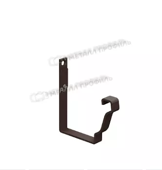 Держатель желоба карнизный PE МеталлоПрофиль 120*86 RAL 8017 коричневый