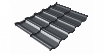 Металлочерепица Grandline Kvinta Uno Rooftop Matte 0,5 RAL 7024 0,72*1,21