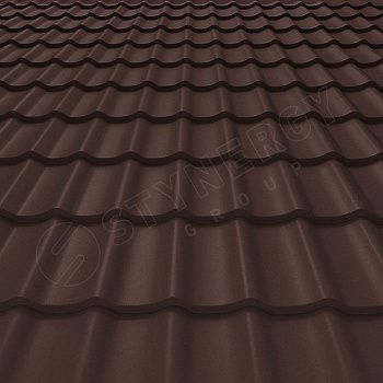 Металлочерепица Stynergy Rooftop кашемир Matt 0,5 RAL 8017